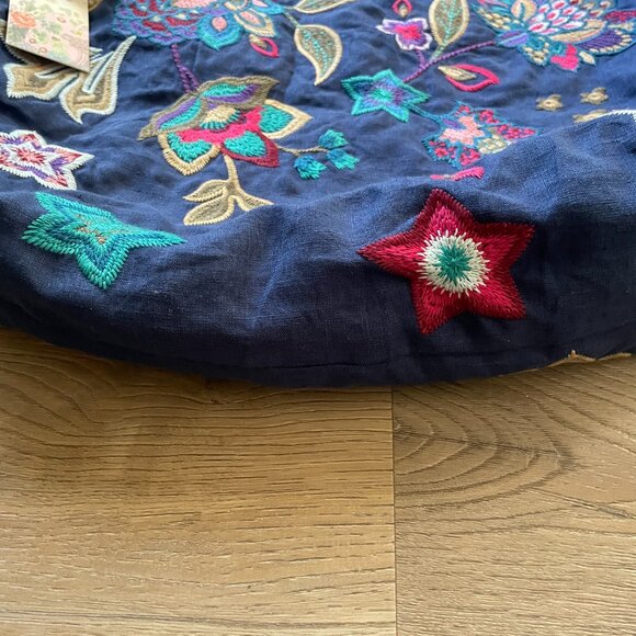 NWT! Johnny Was Navy Ethal Wide Strap Tote Bag J05524-E! - Picture 2 of 7